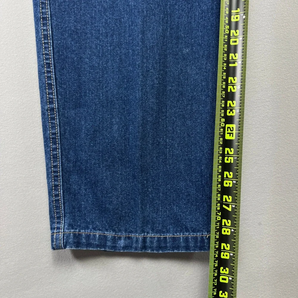 City Blues By Koret Straight Jeans Women 10 Denim Cotton Elastic Waist High Rise